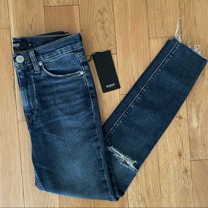 Hudson Highrise Cropped Ankle Skinny, size 25
